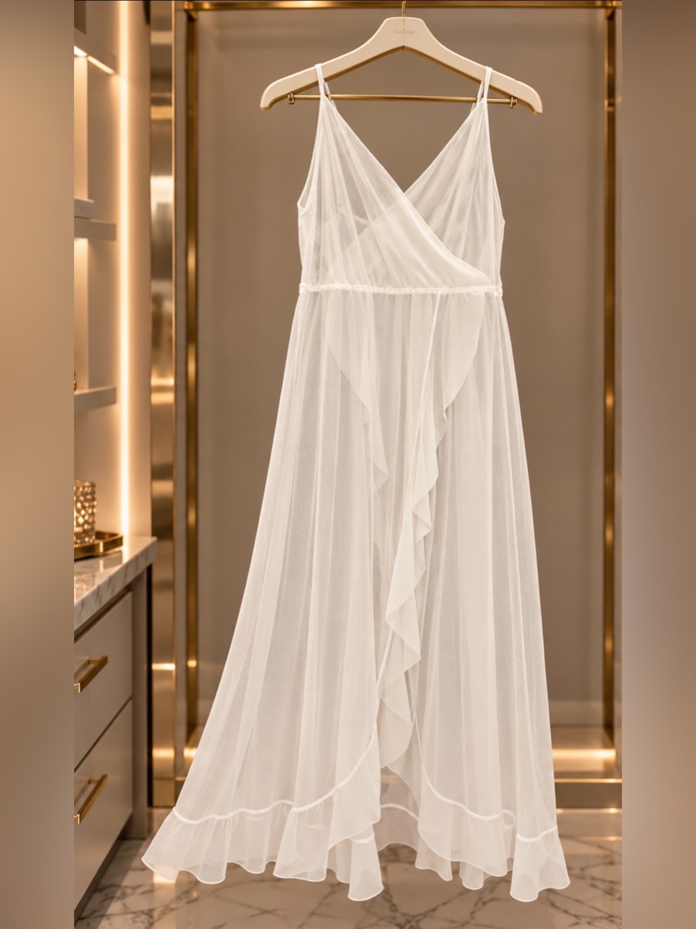 White Sheer Maxi Dress